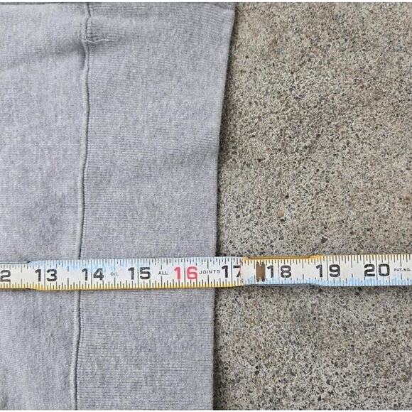 Vtg 90s Anrealage Heather Gray Blank Abstract Zip Up Sweatshirt Hoodie One Size - Picture 5 of 5